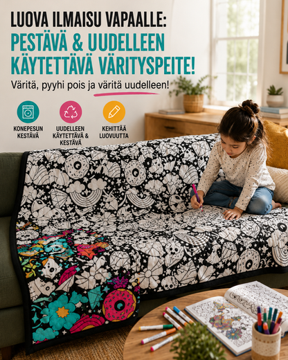 ColorEase™ Värritä & Rentoudu -Matto | Pestävä DIY-Väritysmatto