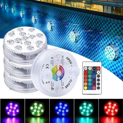 Vedenpitävä RGB LED-uima-allasvalo – Osta 1 saa 1 ilmaiseksi (2 kpl)