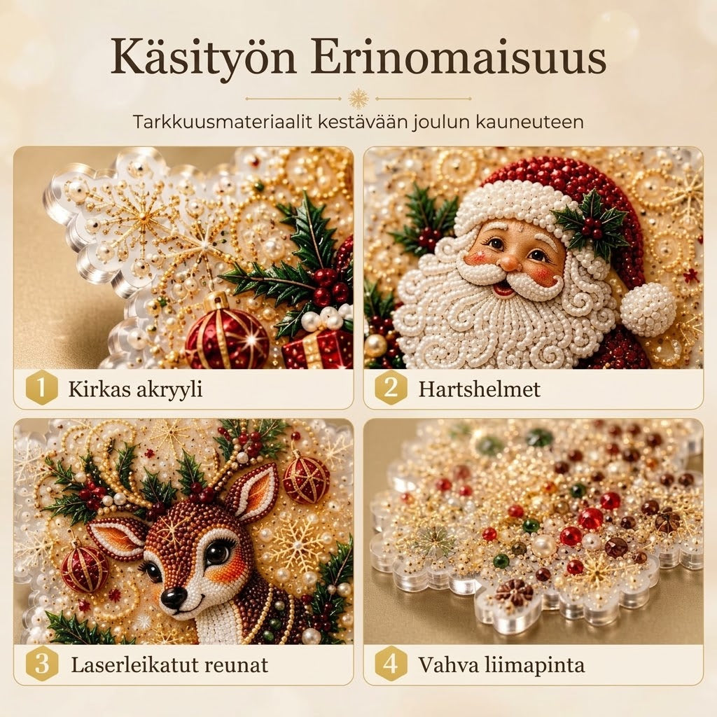 OmniLiving™ DIY Joulukoristeiden Maalaussetti (Luovat Kuusenkoristeet)