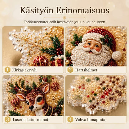 OmniLiving™ DIY Joulukoristeiden Maalaussetti (Luovat Kuusenkoristeet)