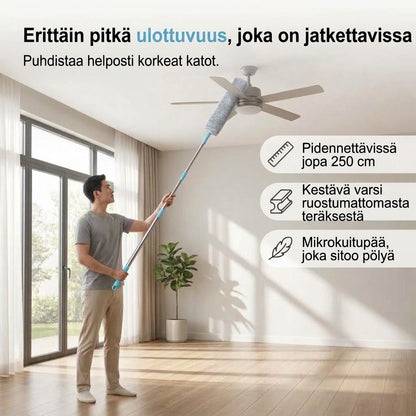 VaraLiving™ Taivutettava Mikrokuitu-Pölyhuiska Pitkällä Varrella (Tehokas Kodin Siivous)