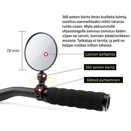 360° Roterbar Bakspegel