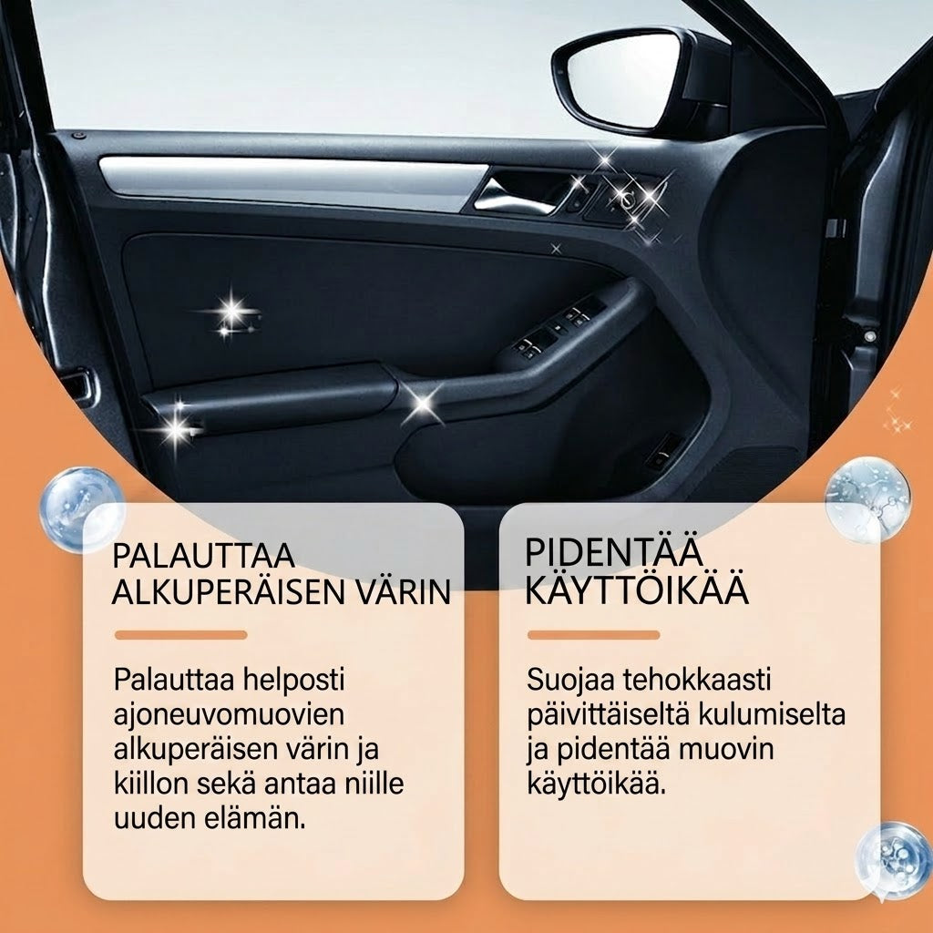 Auton muoviosien kunnostussarja – palauttaa kiillon
