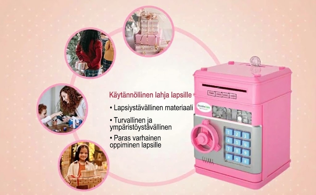 VaraLiving™ Mini-Pankkiautomaatti Säästölipas
