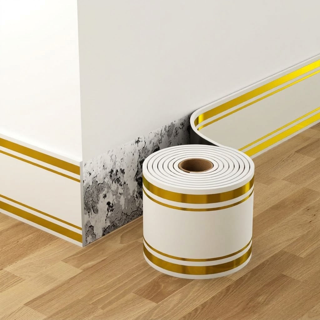 VaraLiving™ Itsekiinnittyvä PVC-Reunalista (Helppo Asennus & Kestävä Seinäkoriste)