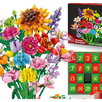 VaraLiving™ DIY-Kukkajoulukalenteri (24 Päivän Luova Rakennussarja)