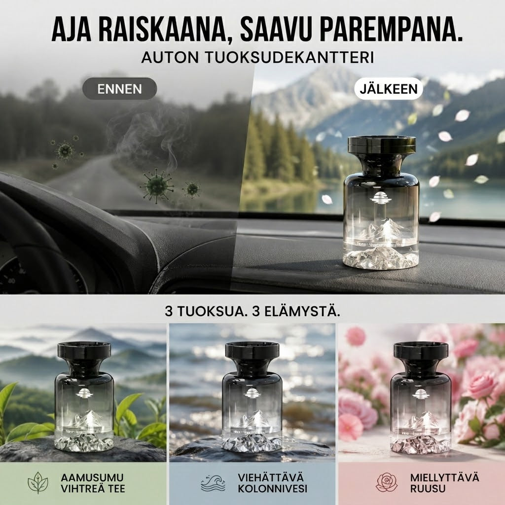 Pitkäkestoinen auton ilmanraikastin (110 ml)
