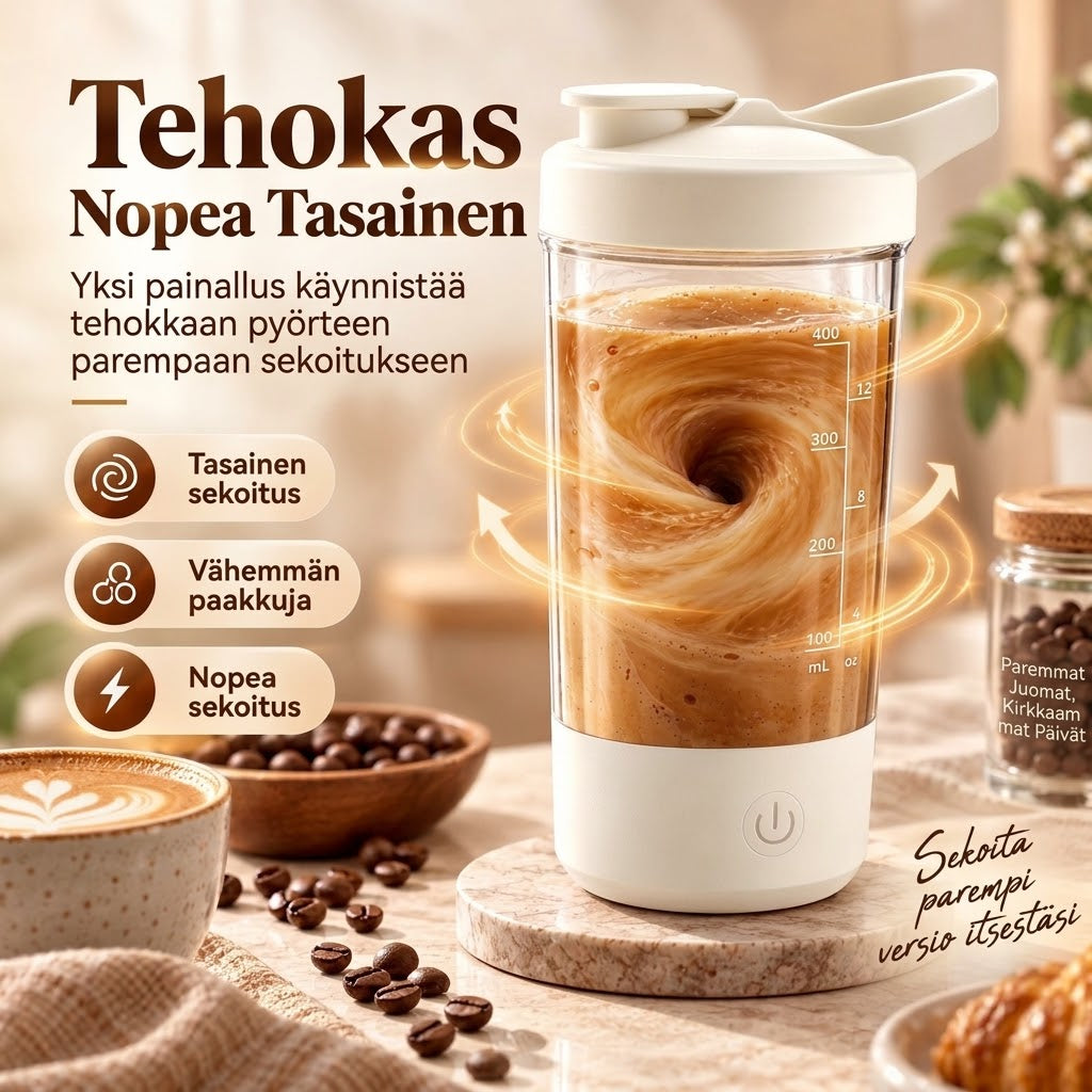 OmniLiving™ Itsesekoittava Magneettimuki (Ruostumatonta Terästä)