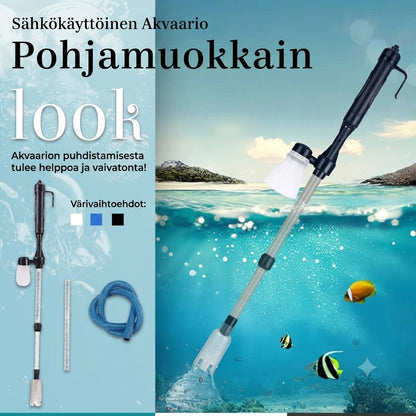 Sähkökäyttöinen Akvaarion Pohjaimuri Paristokäyttöinen