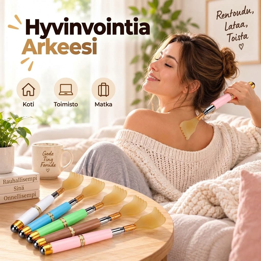 OmniLiving™ Teleskooppi-Selänraaputin (Ruostumaton Teräs / Ergonominen)