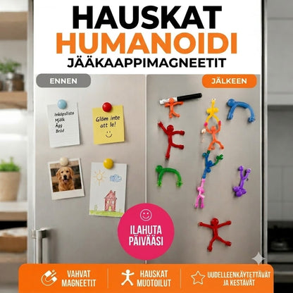 Monitoimiset hauskat jääkaappimagneetit – Luovat lelufiguurit lapsille