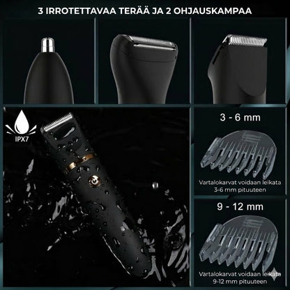 3-in-1 sähköinen vartalotrimmeri