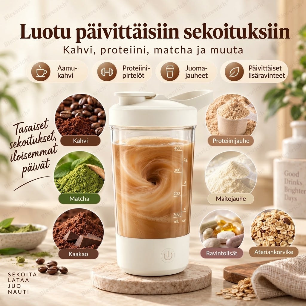 OmniLiving™ Itsesekoittava Magneettimuki (Ruostumatonta Terästä)