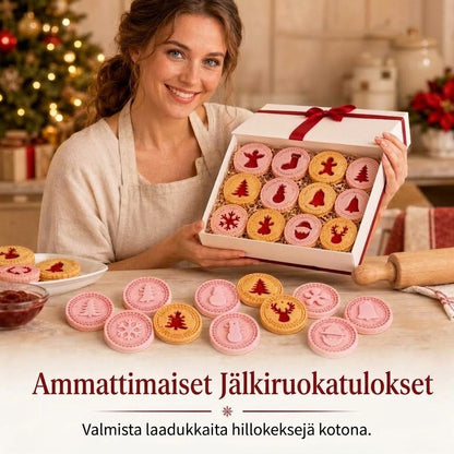 OmniLiving™ Joulupiparkakkumuottisetti | 3D-Leivontamuotit Lapsille & Aikuisille