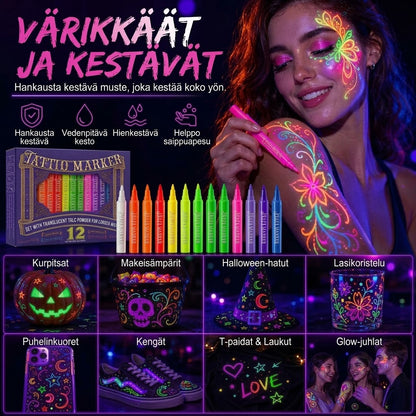 VaraLiving™ UV-Hohtava Tatuointikynä (Juhliin & Festareille)