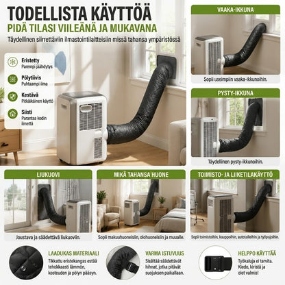 Tarranauhalla varustettu ilmastointiputken eriste