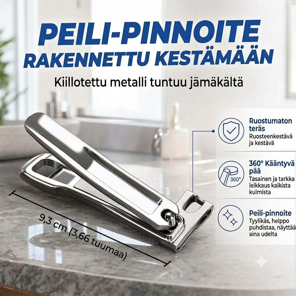 FlexiGrip™ 360° Pyörivä Ruostumaton Kynsileikkuri