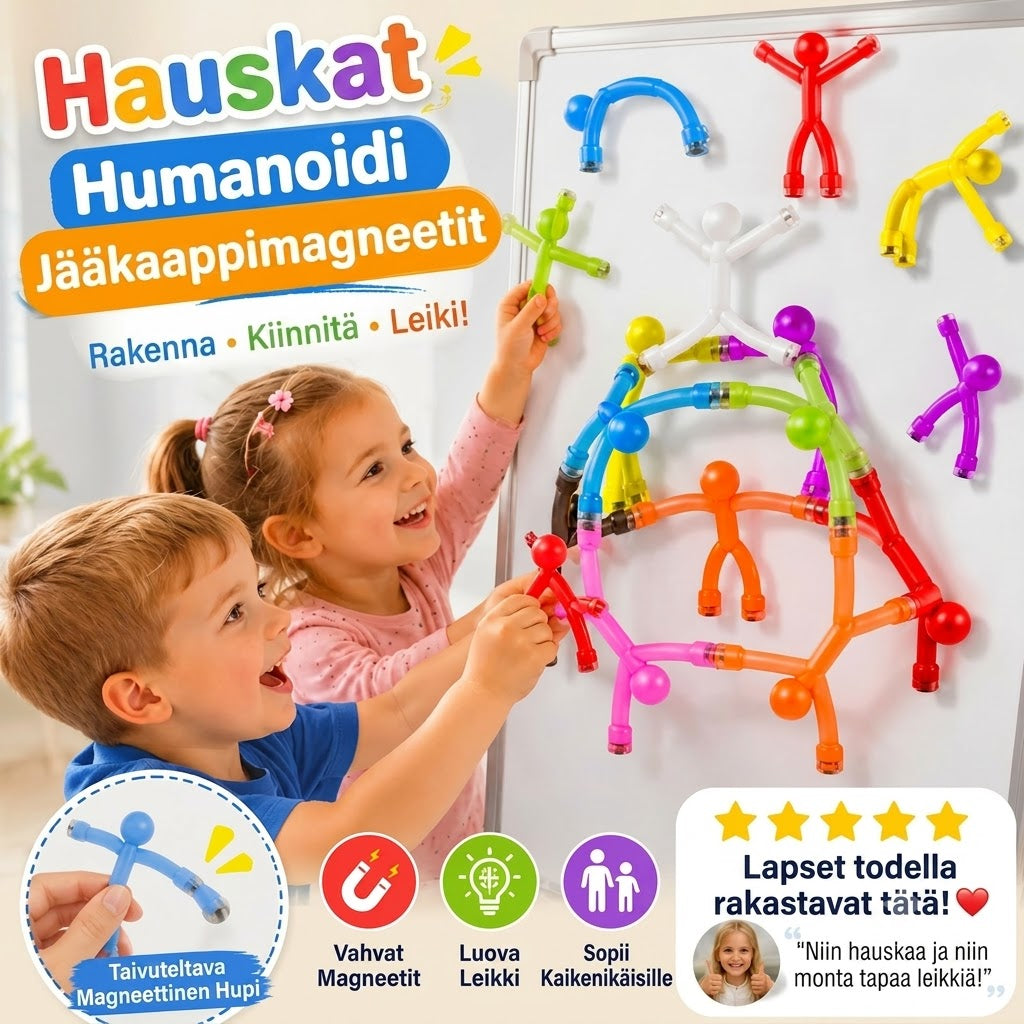 Monitoimiset hauskat jääkaappimagneetit – Luovat lelufiguurit lapsille