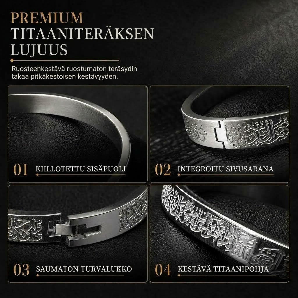 VaraLiving™ Rannekoru Titaani & Teräs (18K Kullattu & Valmiiksi Kaiverrettu)