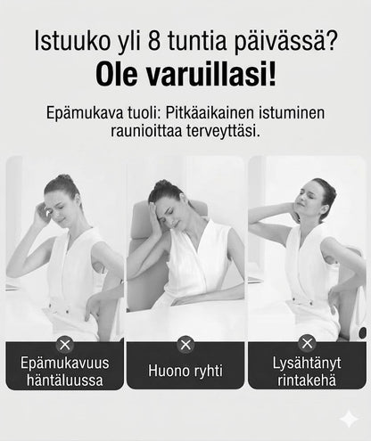Liukumaton muistivaahto-istuintyyny – helpotusta iskias- ja selkäkipuun