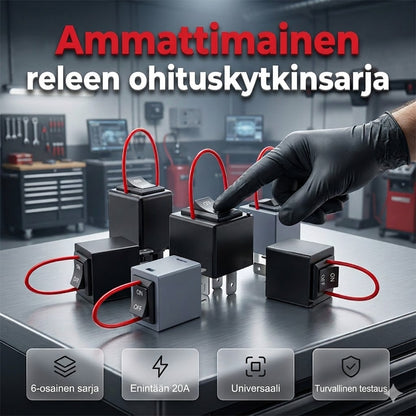 Autoreleen testaussarja (sis. hyppylangat)