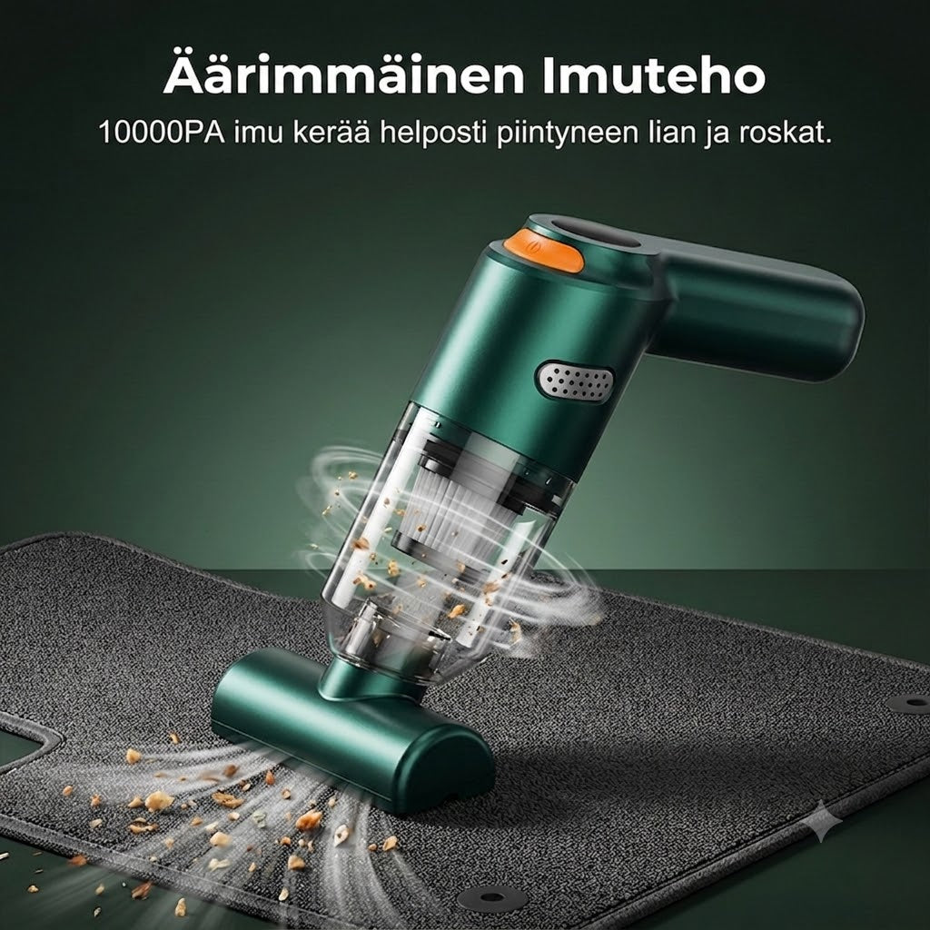 Tehokas johdoton autonimuri – Kompakti ja voimakas imuteho