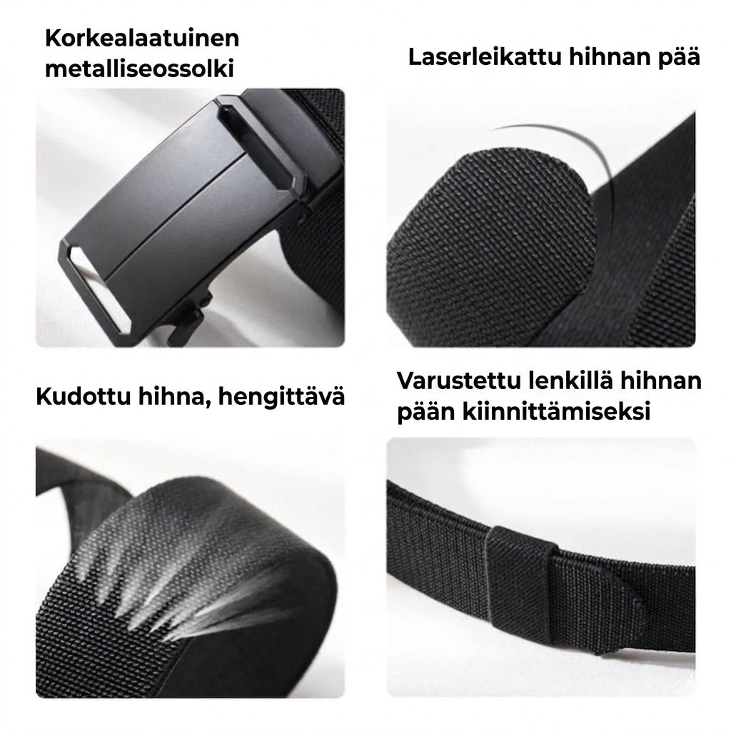 Joustava taktinen räikkävyö