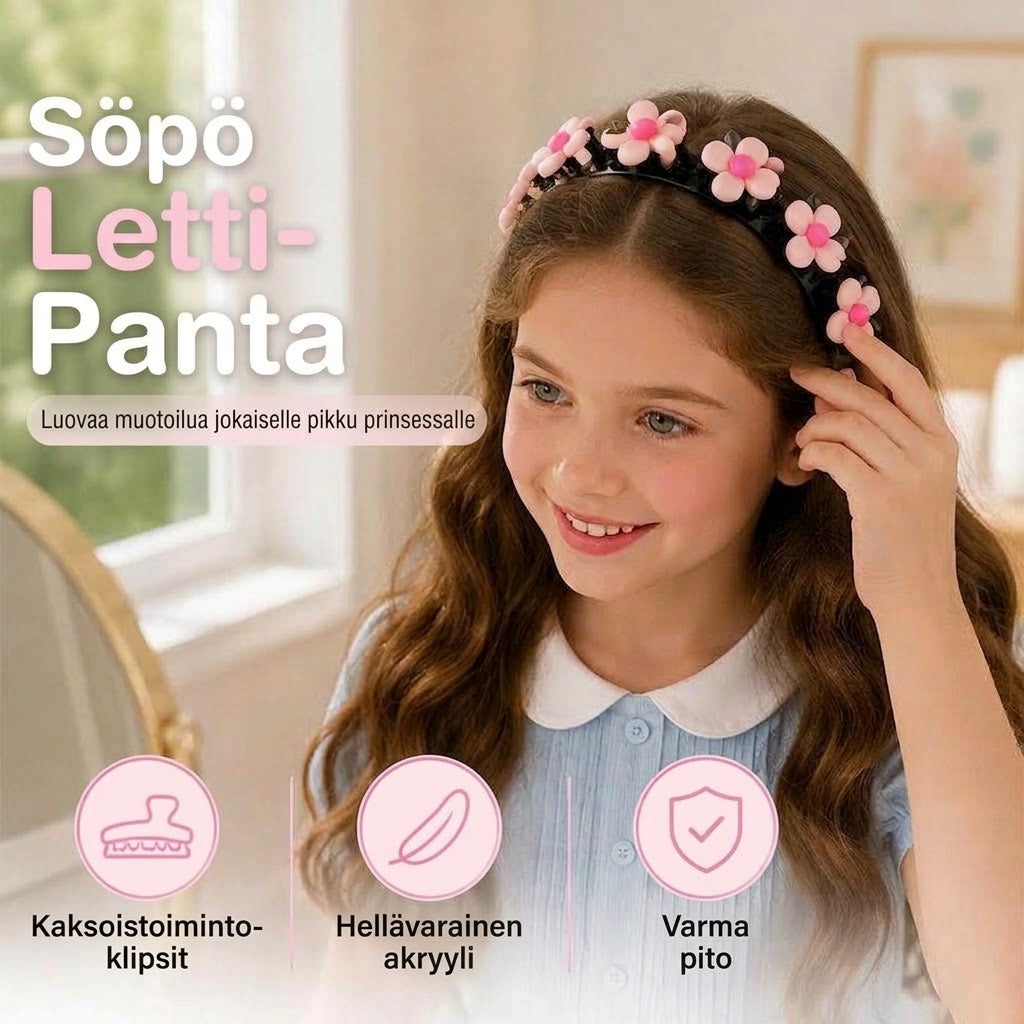 OmniLiving™ Söpö Letityspanta Tytöille (13 Erilaista Mallia)