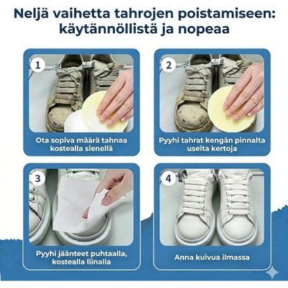 Puhdistustahna valkoisille kengille – Tehokas tahranpoisto