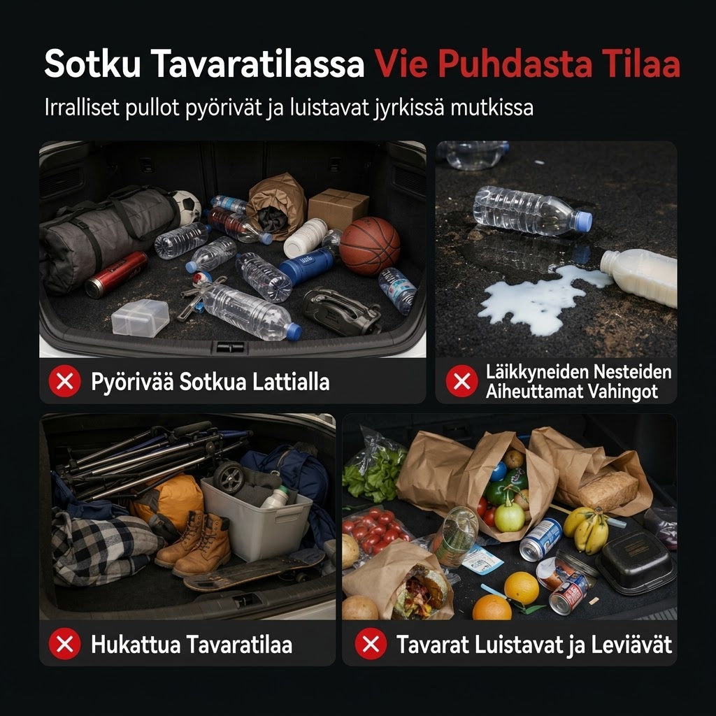 OmniLiving™ Riippuva Auton Tavaratilajärjestelijä (Kestävää Oxford-kangasta)