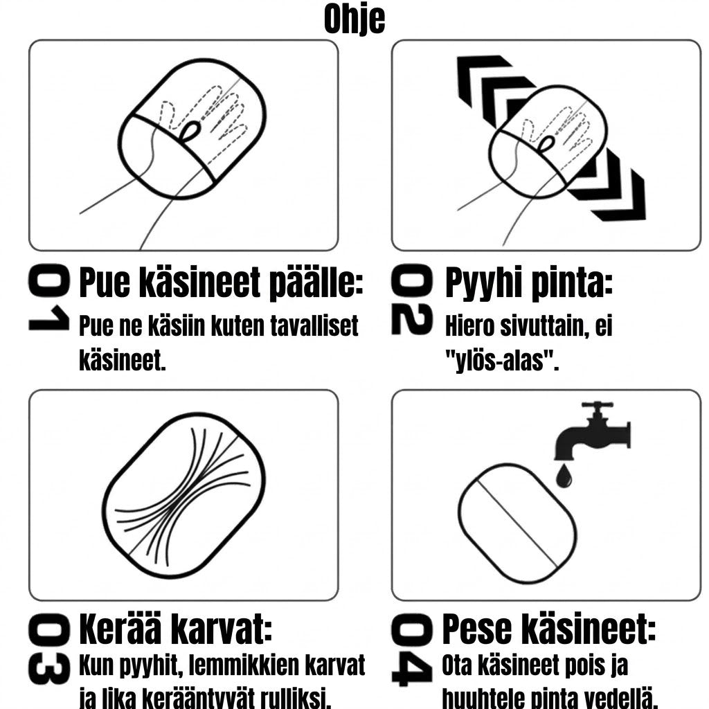 [1+1 ILMAINEN] VaraLiving™ Kaksipuolinen Karvanpoistaja (Sohva, Matto & Lemmikit)