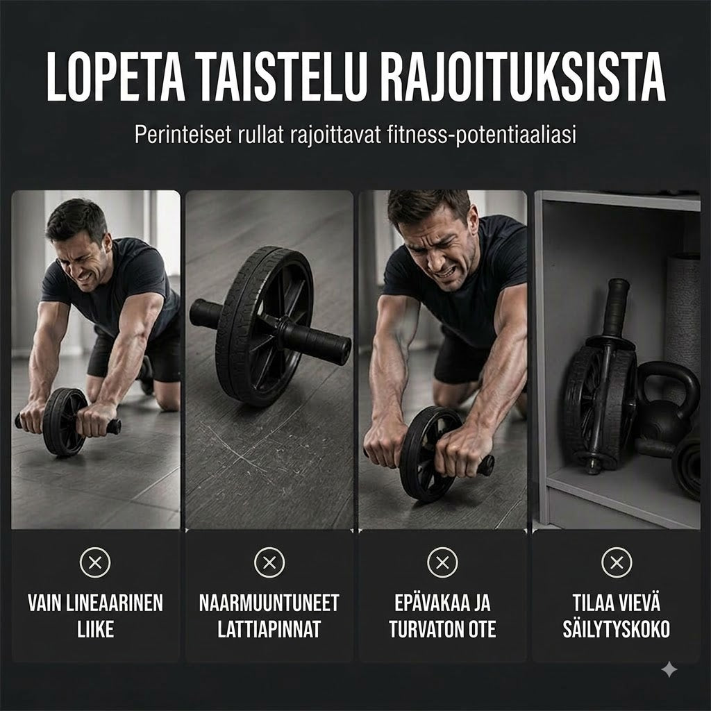 SilkEase™ Vatsapyörä Polvituella Keskivartalotreeniin
