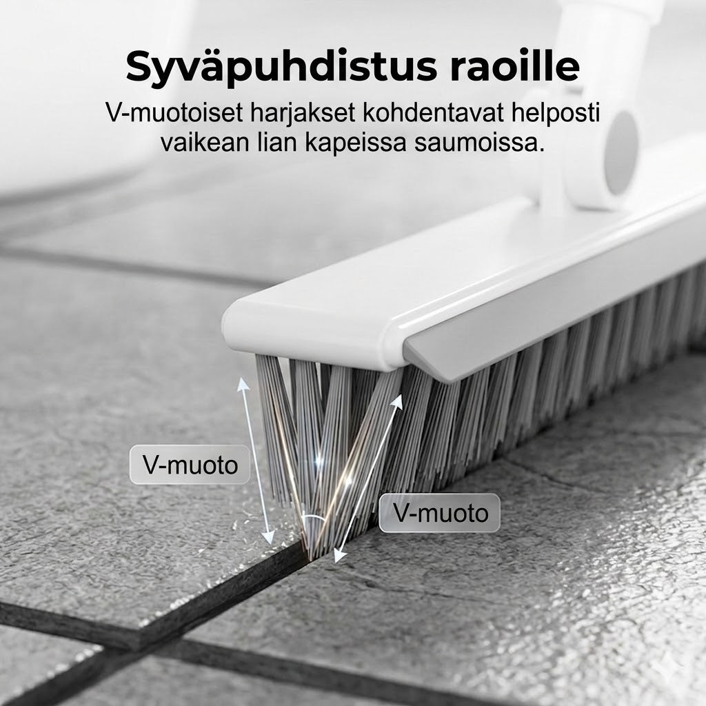 2-in-1 sauma- ja nurkkaharja ikkunalastalla