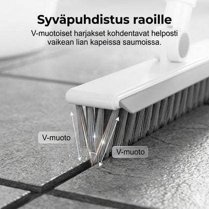 2-in-1 sauma- ja nurkkaharja ikkunalastalla