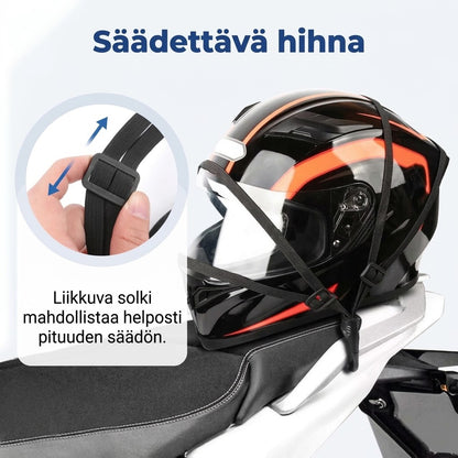 OmniLiving™ Joustava Kypärähihna Moottoripyörään (2 Koukkua / Kestävä)