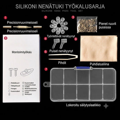 SilkEase™ Silmälasien Korjaussarja – Nenätyynyt