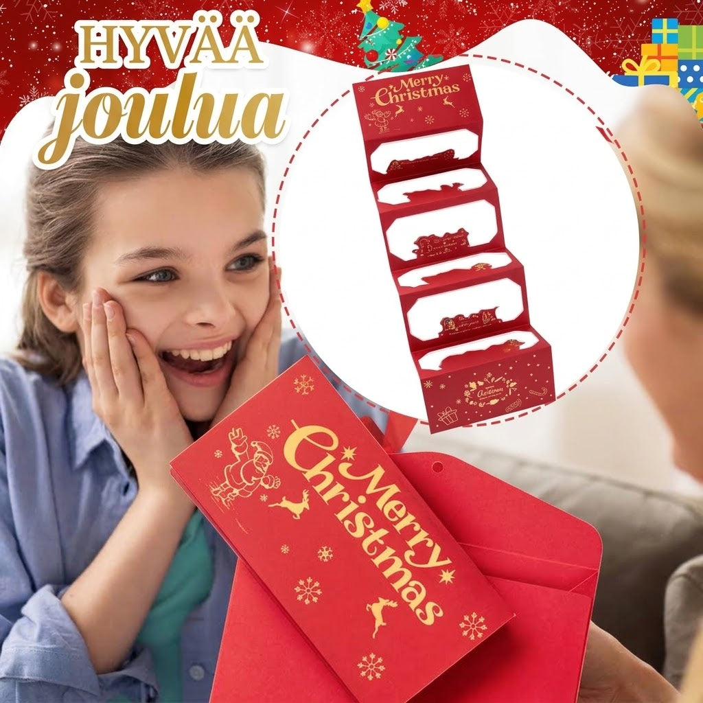 VaraLiving™ Jouluinen Lahjakuori & Korttikotelo | Joulukoriste & Lahjapakkaus