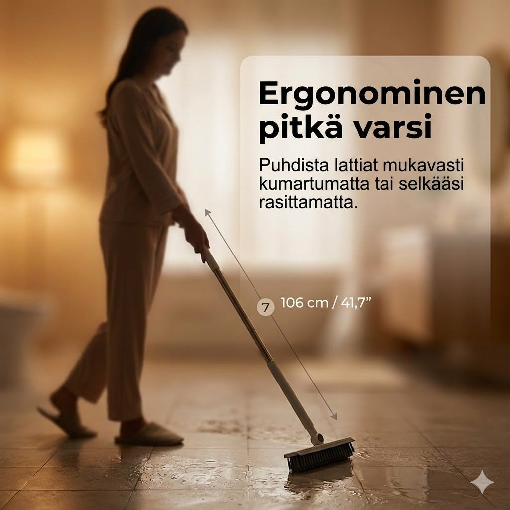 2-in-1 sauma- ja nurkkaharja ikkunalastalla