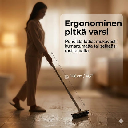 2-in-1 sauma- ja nurkkaharja ikkunalastalla