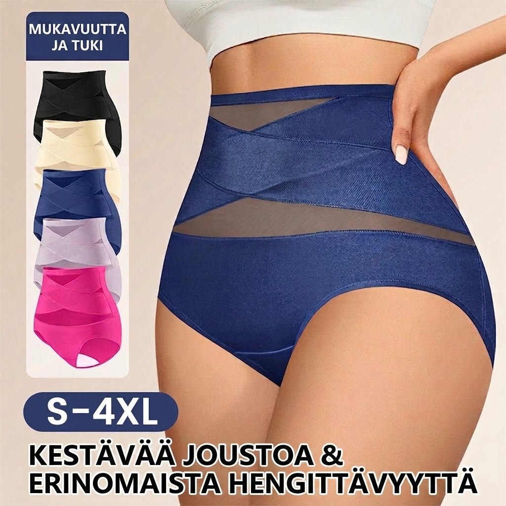 LuxeModa™ Korkeavyötäröiset Muotoilevat Alushousut, 3 kpl