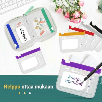OmniLiving™ Vedenpitävät A8-Säilytystaskut | 14 Suurta Vetoketjutaskua Kansioon