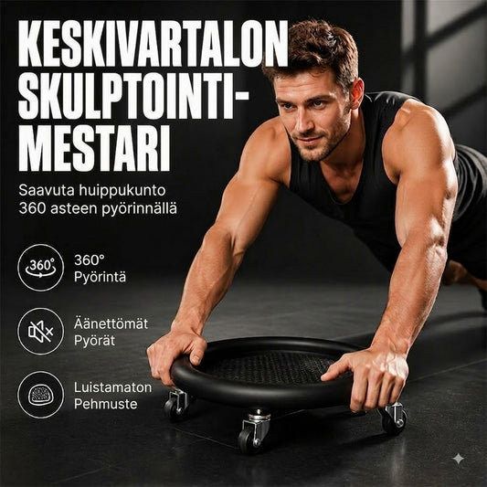 SilkEase™ Vatsapyörä Polvituella Keskivartalotreeniin