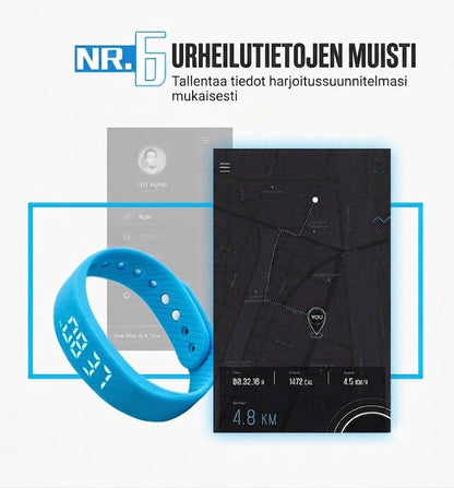 ApexFit™ Älykäs Urheiluranneke Juoksuun & Treeniin