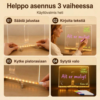 VaraLiving™ Akryylinen LED-Valotaulu