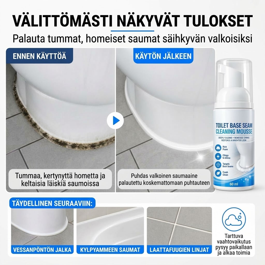 OmniLiving™ Kylpyhuoneen Saumanpuhdistusvaahto (Tehokas Tahranpoisto)