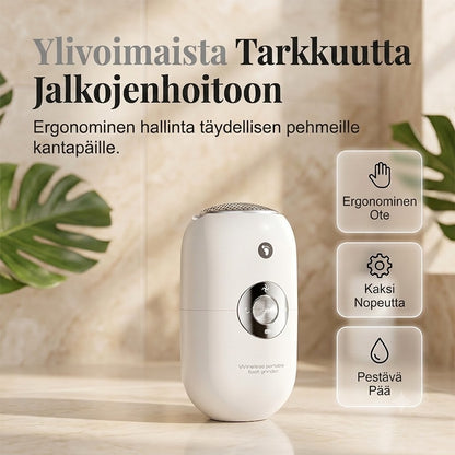 Pieni automaattinen jalkaraspi – Tehokas sähköinen kovettumien poistaja