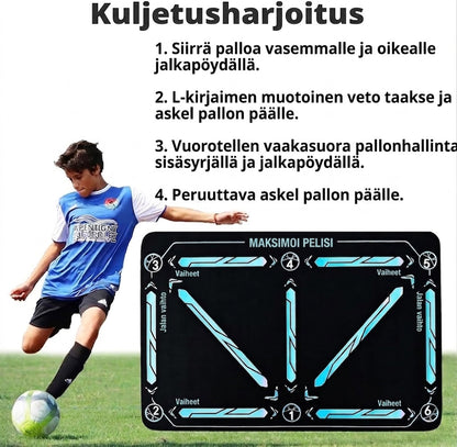 NovaPulse™ Luistamaton Jalkapallon Harjoitusmatto (Hiljainen Ketteryysmatto)