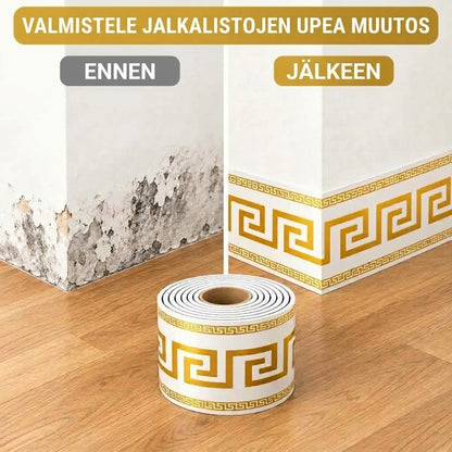 VaraLiving™ Itsekiinnittyvä PVC-Reunalista (Helppo Asennus & Kestävä Seinäkoriste)