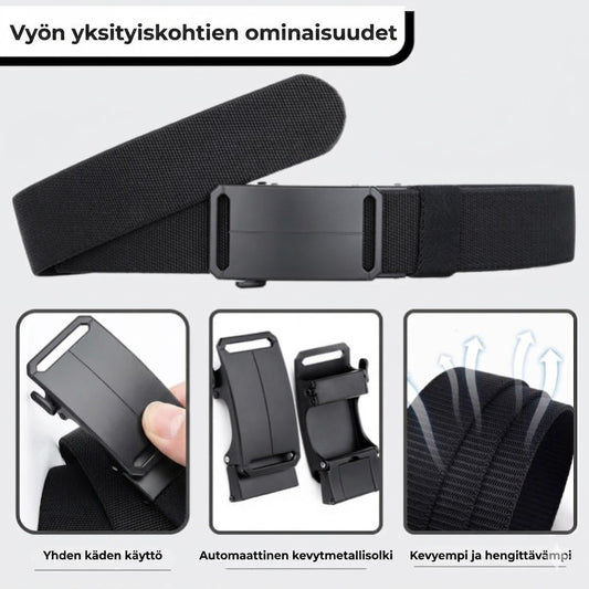 Joustava taktinen räikkävyö