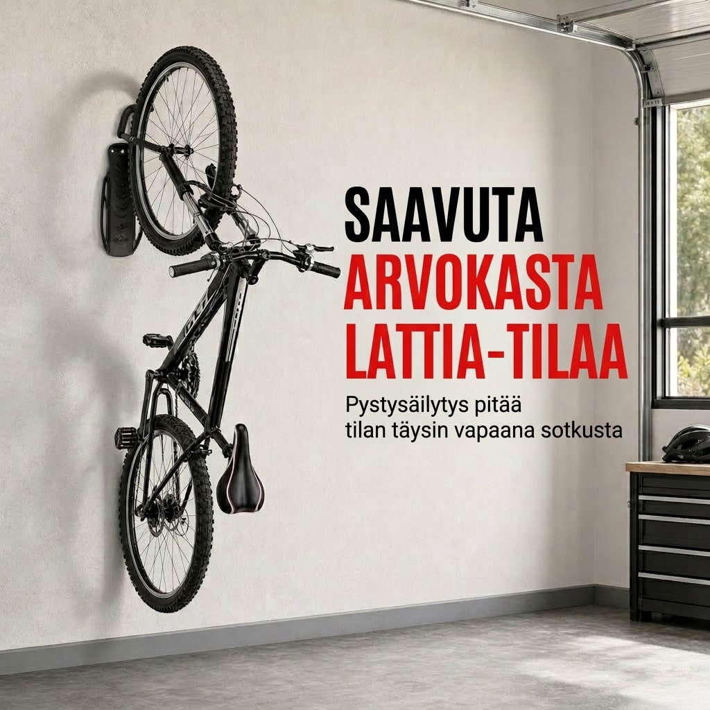 VaraLiving™ Polkupyörän Seinäteline